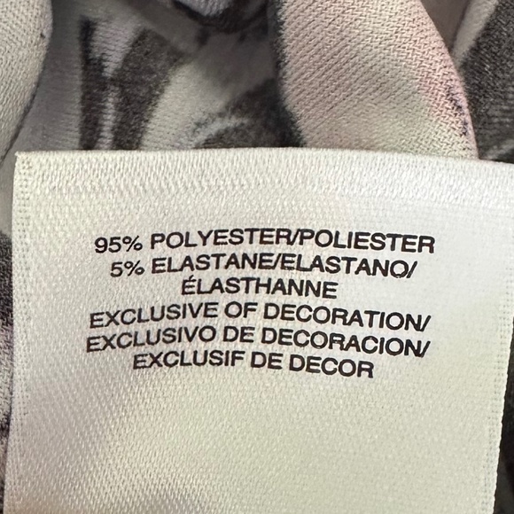 Kasper Floral Print Bell Sleeve Blouse/Top Split Neck Size 1X Office Career - Picture 10 of 12